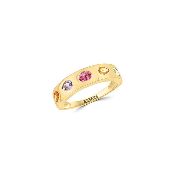 Effy Fine Jewelry 14K 0.97 Ct. Tw. Multi Sapphire Ring